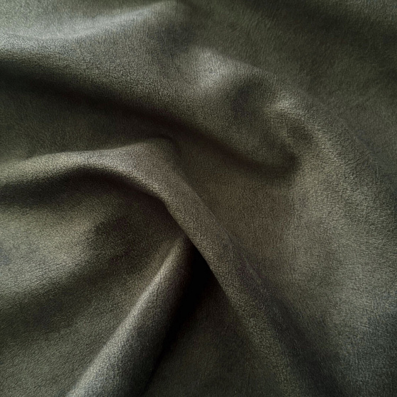 Tissu d'ameublement velours Salvador Graphite, super doux et lisse, Pet proof