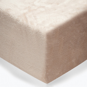 Drap microflanelle couleur beige 140x200