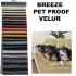 Échantillonneur du tissus velours Breeze