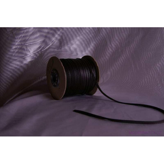 Passepoil simili cuir couleur noir 10 mm