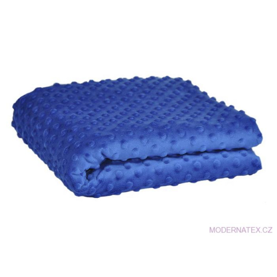 Minky 380 látky mikroplyš puntík  barva chaber