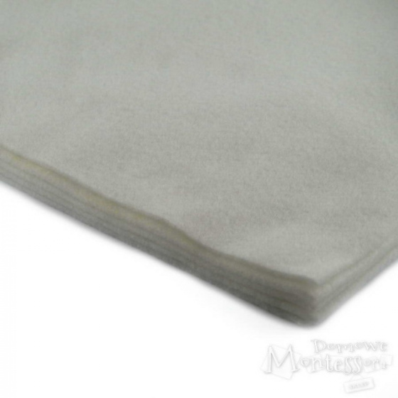 Dekorační filc 3 mm  šedá 0,64 x 0,52 m