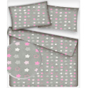 Tissu coton au mètre, 125 g/m², largeur 160 cm, imprimé Etoiles 