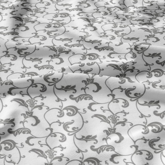 Tissu coton au métre imprimé Oriental blanche 306