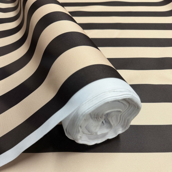 Venkovní látka na zahradní lehátka a houpací sítě barva Béžovo-Čokoládová, 5 cm