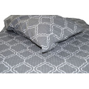 Linge de lit en crêpe avec fermeture éclair, couleur Gris, 140x200 cm