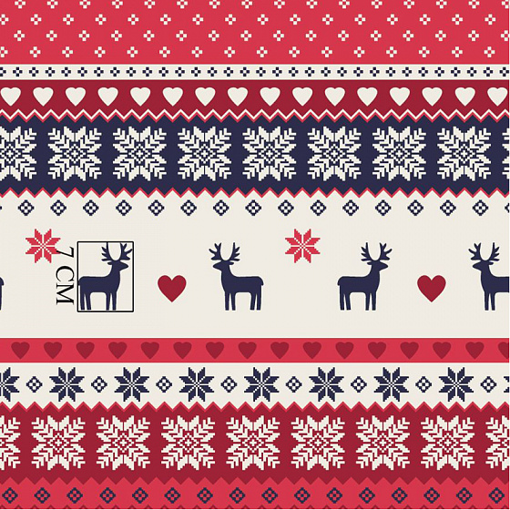 Tissus en coton de Noël au mètre, 160 cm motif Noël 012