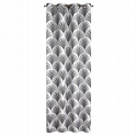Rideaux motifs Karin couleur blanche 140 x 250 cm 