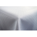 Nappe déperlante Pois, 110x160 cm, couleur Blanche,  anti tache