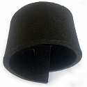 Feutrine technique 8 mm, 1200 g/m², largeur 160 cm, noir