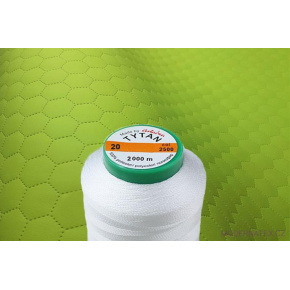 Fils à coudre d'ameublement TYTAN 20 2000 m  couleur blanche 2500