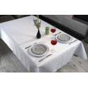 Nappe déperlante Lin, 140x180 cm, couleur Blanche,  anti tache