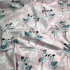 Tissu coton au métre imprimé Flamant Baby couleur rose 