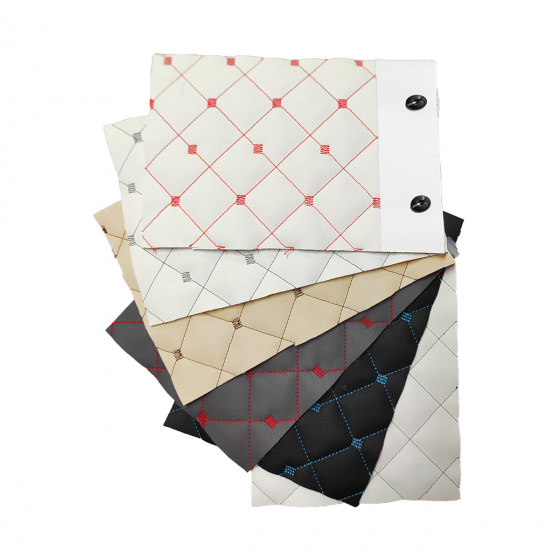 Échantillonneur du tissus d'ameublement Cuir écologique Matelassé MIX