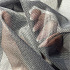 Tissu filet mesh gris au mètre, maille fine 2 × 2 mm, 60 g/m², largeur 150 cm