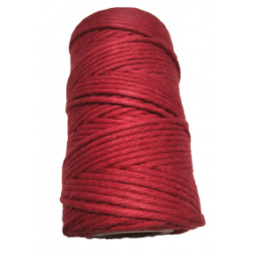 Ficelle de coton couleur rouge 40 m