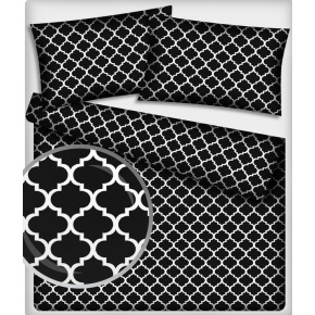Tissu coton au métre Maroko noir 