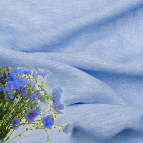 Tissu Lin blanche Julia couleur bleu clair 154 gr/m2 6395