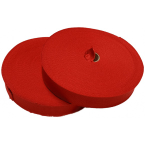 Bande ourlet polyester 15 mm couleur rouge