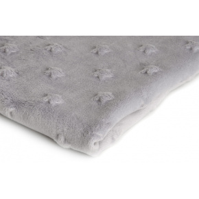 Tissu minky etoile gris 320 gr/m2