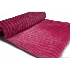 Minky tissu à rayures texture couleur fuchsia