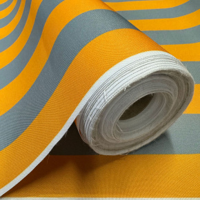 Tissu d'extérieur pour transats et hamacs de jardin, gris-jaune, 5 cm
