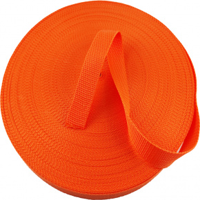 Ruban polypropylène renforcé pour sacs 25 mm couleur orange (50 m)