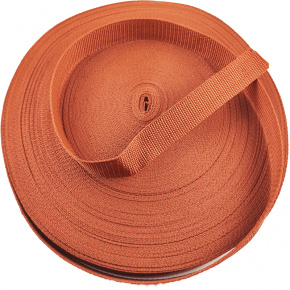 Ruban polypropylène renforcé pour sacs 25 mm couleur marron (50m)
