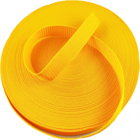 Ruban polypropylène renforcé pour sacs 30 mm couleur jaune (50 m)