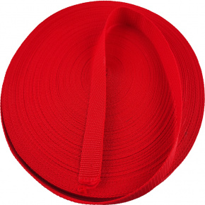 Ruban polypropylène renforcé pour sacs 30 mm couleur rouge (50 m)