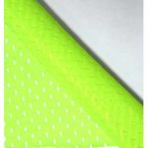 Tissu filet mesh, 100% polyester, couleur jaune neo 2x2 mm.