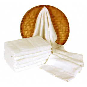 Serviette de bain 70x140 cm, couleur crème