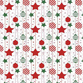 Tissus en coton de Noël au mètre, 160 cm motif Noël 30 rouge